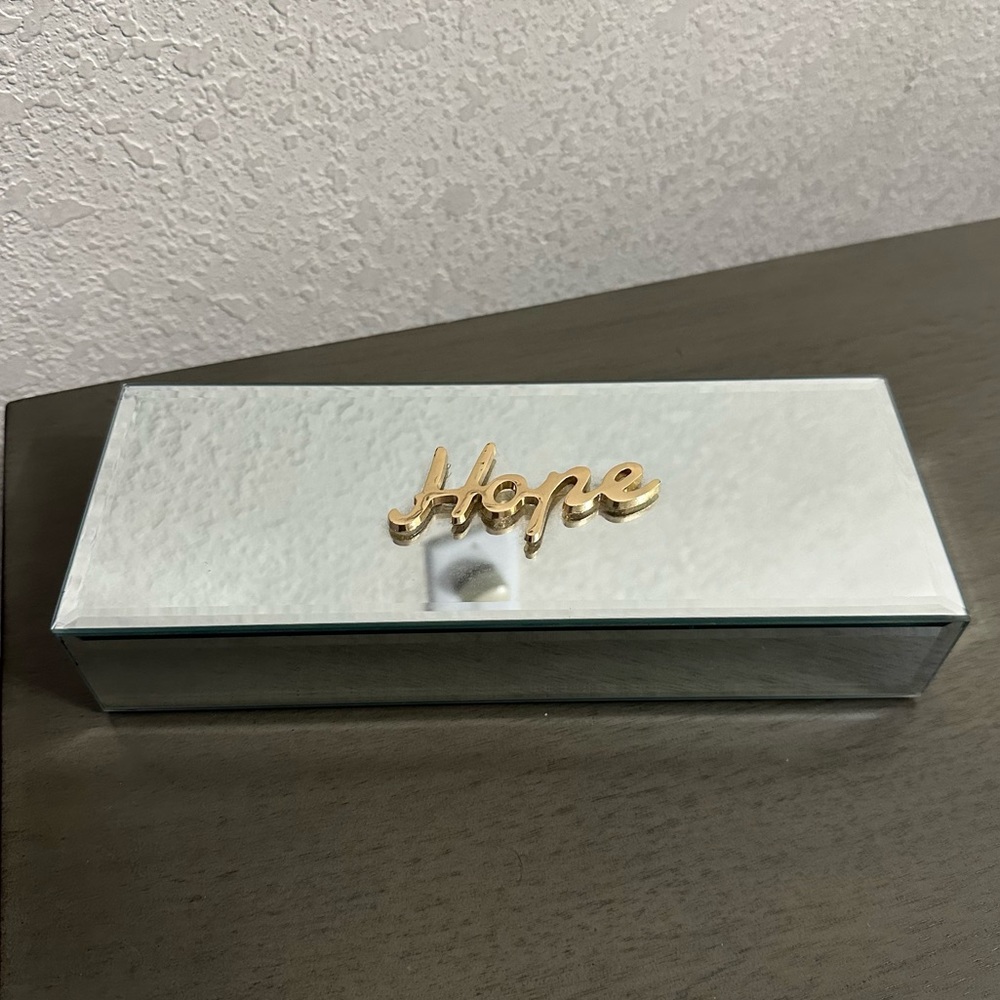 Mirrored Glass Jewelry Box